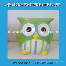 Colorful lovely ceramic animal piggy banks,ceramic owl money box